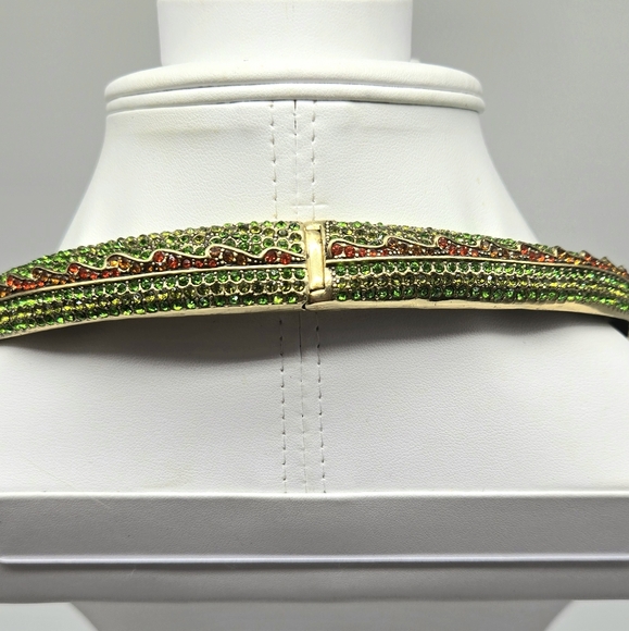 Heidi Daus Mystical Masterpiece Dragon Statement Necklace and Earring Set - Picture 9 of 13